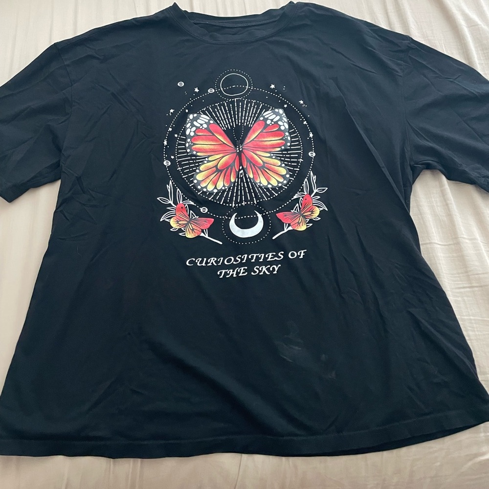 Oversized shein graphic tee